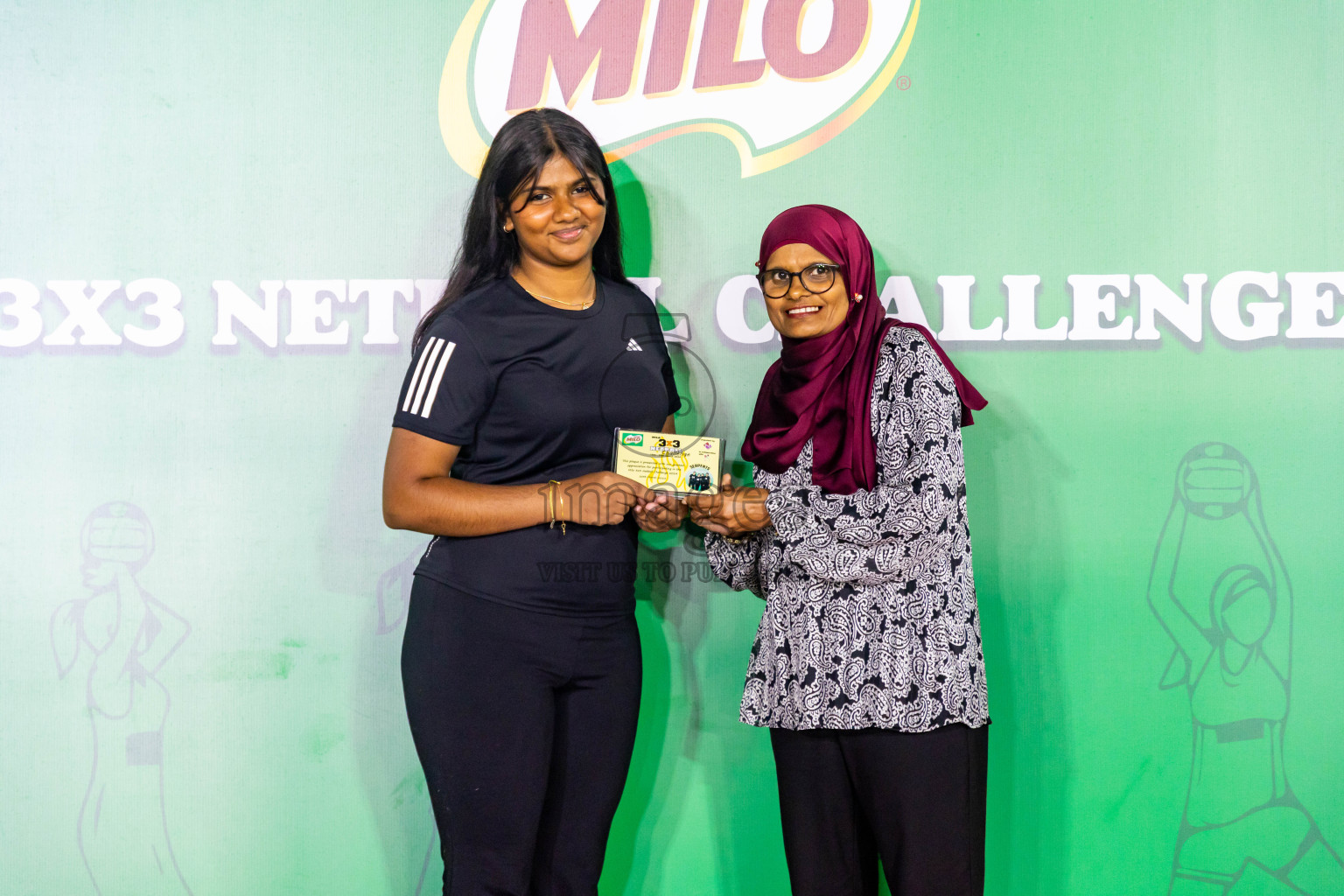 Final of MILO 3x3 Netball Challenge 2024 was held in Ekuveni Netball Court at Male', Maldives on Thursday, 20th March 2024. Photos: Nausham Waheed / images.mv