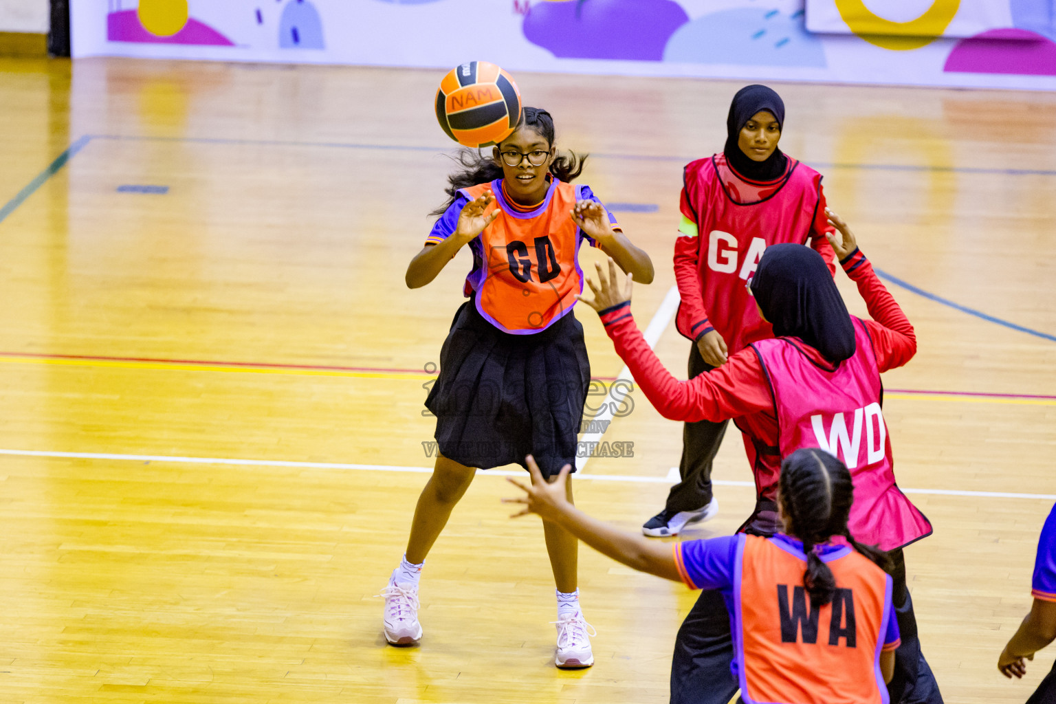 Day 2 of 25th Inter-School Netball Tournament was held in Social Center at Male', Maldives on Saturday, 10th August 2024. Photos: Nausham Waheed / images.mv