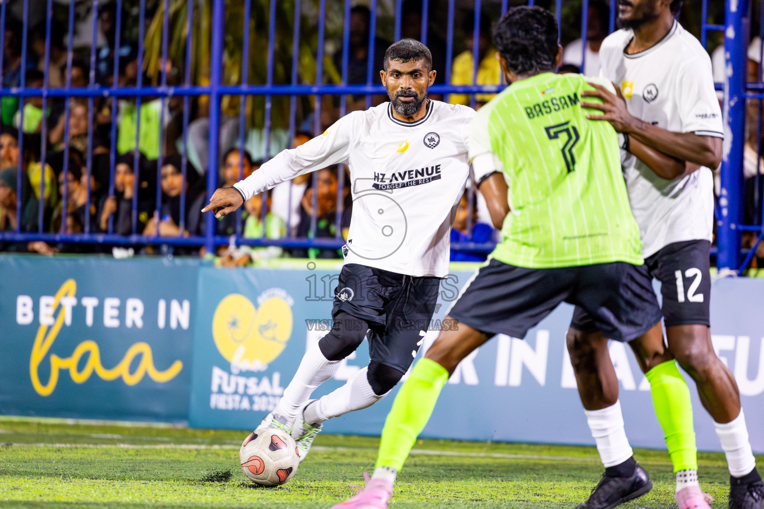 Fehendhoo vs Eydhafushi in Day 7 of Better in Baa Futsal Fiesta 2025 Men's division held in B. Eydhafushi, Maldives on Tuesday, 11th November 2025. Photos: Nausham Waheed / images.mv