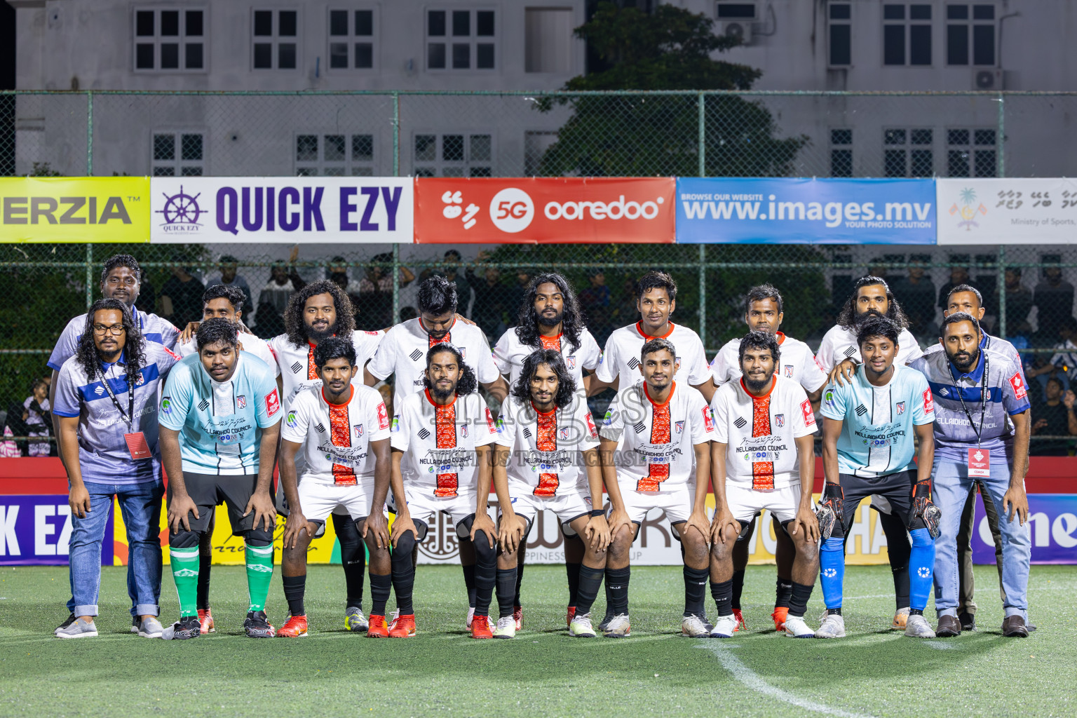 HDh Nolhivaran vs HDh Nellaidhoo in Day 5 of Golden Futsal Challenge 2025 on Thursday, 9th January 2025, in Hulhumale', Maldives
Photos: Ismail Thoriq / images.mv