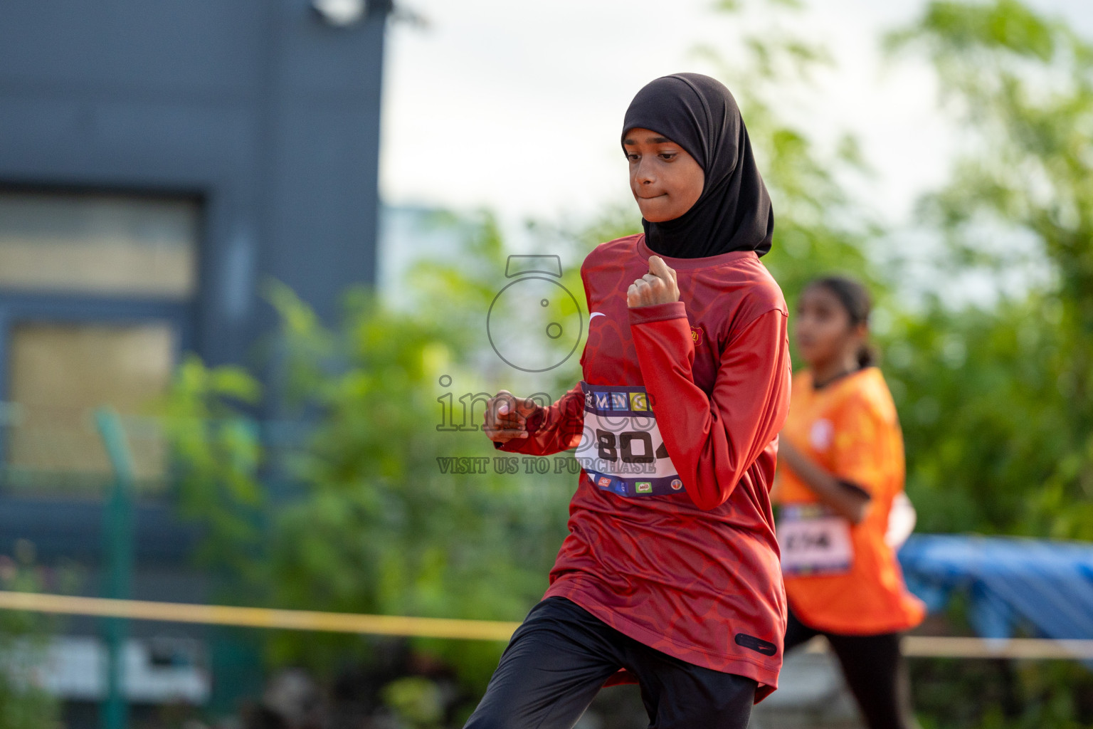 Day 2 of MWSC Interschool Athletics Championships 2024 held in Hulhumale Running Track, Hulhumale, Maldives on Sunday, 10th November 2024. 
Photos by: Hassan Simah / Images.mv