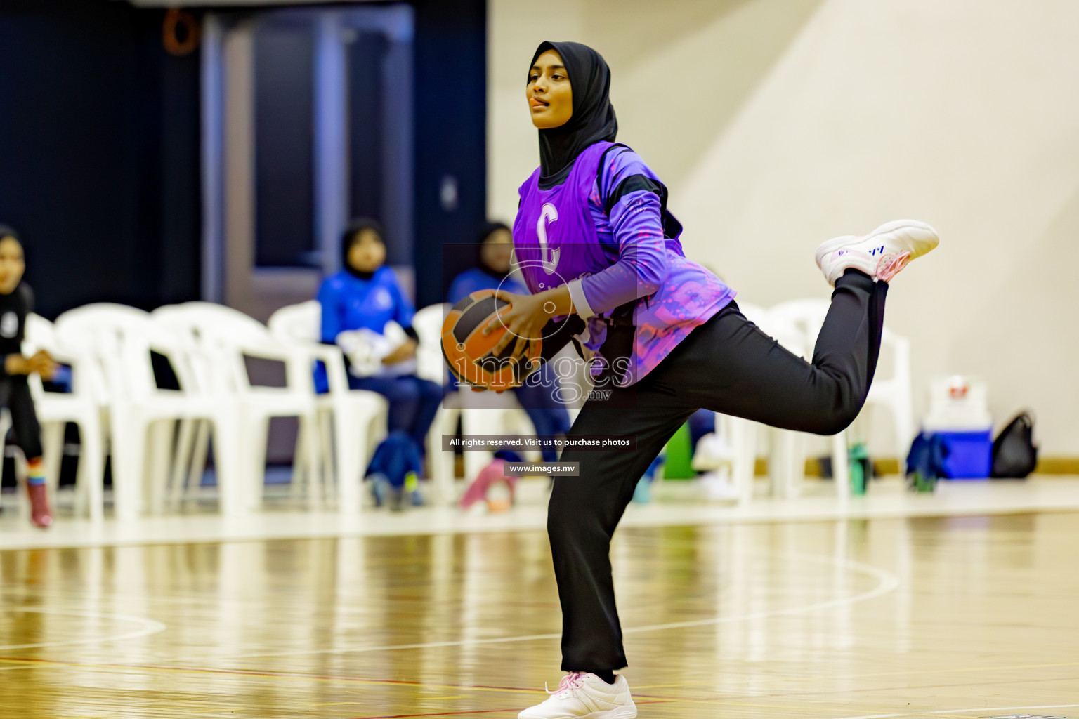 Day 8 of 24th Interschool Netball Tournament 2023 was held in Social Center, Male', Maldives on 3rd November 2023. Photos: Hassan Simah, Nausham Waheed / images.mv