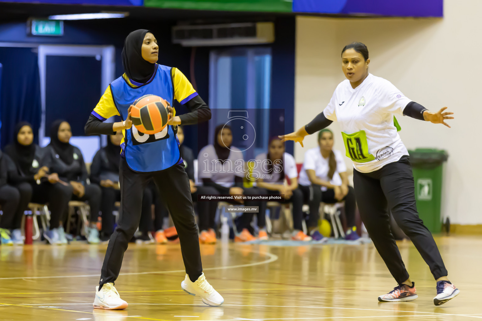 Club Green Streets vs KYRS in the Milo National Netball Tournament 2022 on 21 July 2022, held in Social Center, Male', Maldives. Photographer: Shuu / Images.mv