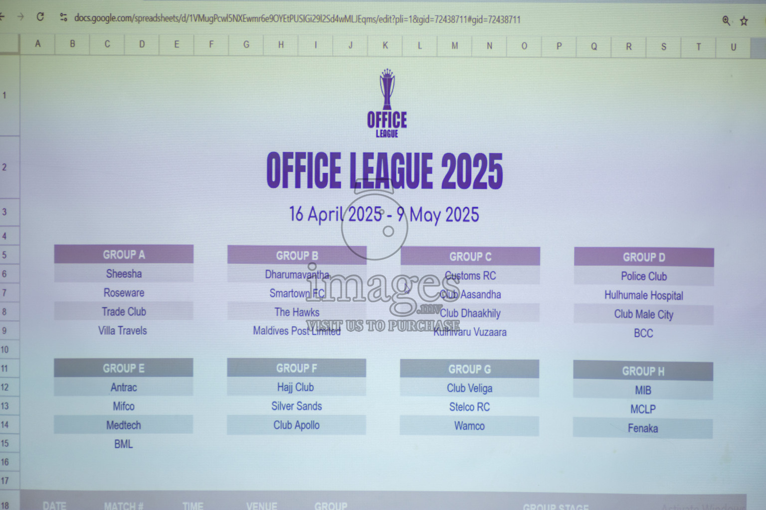 Draw Ceremony of Office League 2025 held in Male', Maldives on Saturday, 12th April 2025. Photos: Nausham Waheed / images.mv