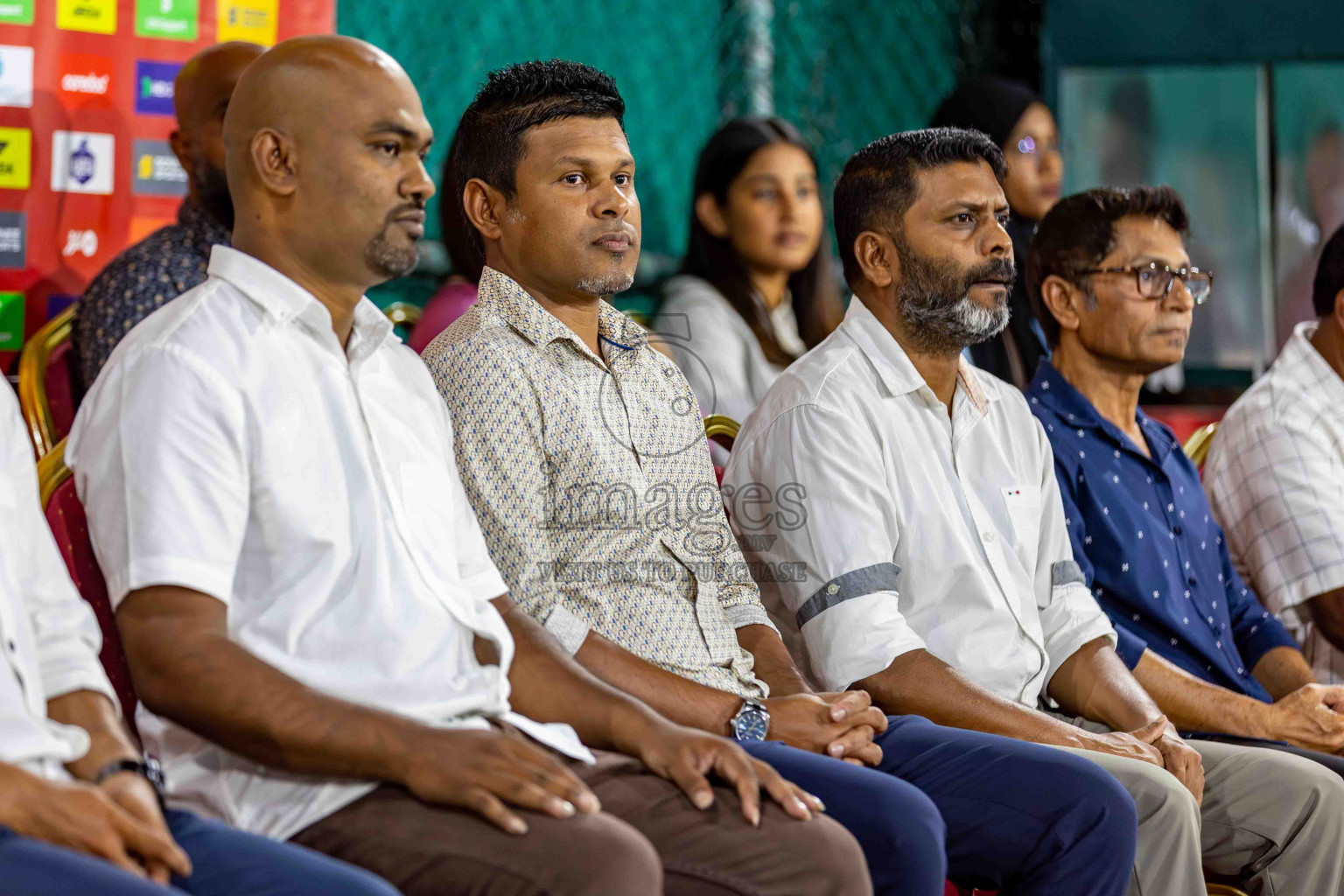 L. Gan VS B. Eydhafushi in the Finals of Golden Futsal Challenge 2024 which was held on Thursday, 7th March 2024, in Hulhumale', Maldives. 
Photos: Hassan Simah / images.mv