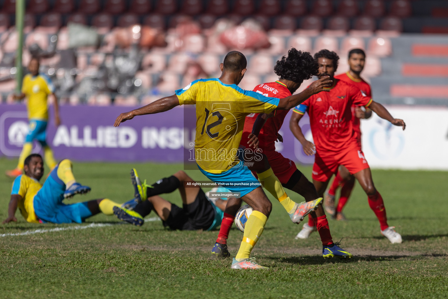 Club Valencia vs De Grande Sports Club in Ooredoo Dhivehi Premier League 2021/22 on 16th July 2022, held in National Football Stadium, Male', Maldives Photos: Hassan Simah/ Images mv