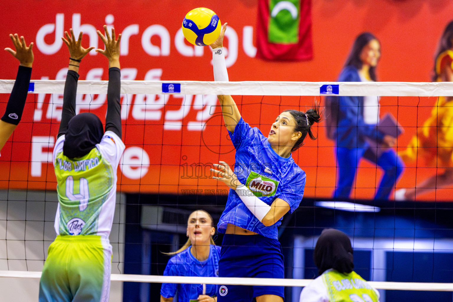Police Club vs Club Wamco in the Final of Women's Division of VAM Cup 2025 held in Male', Maldives on Thursdsay, 17th April 2025 at Social Center Indoor Hall Photos By: Nausham Waheed / images.mv