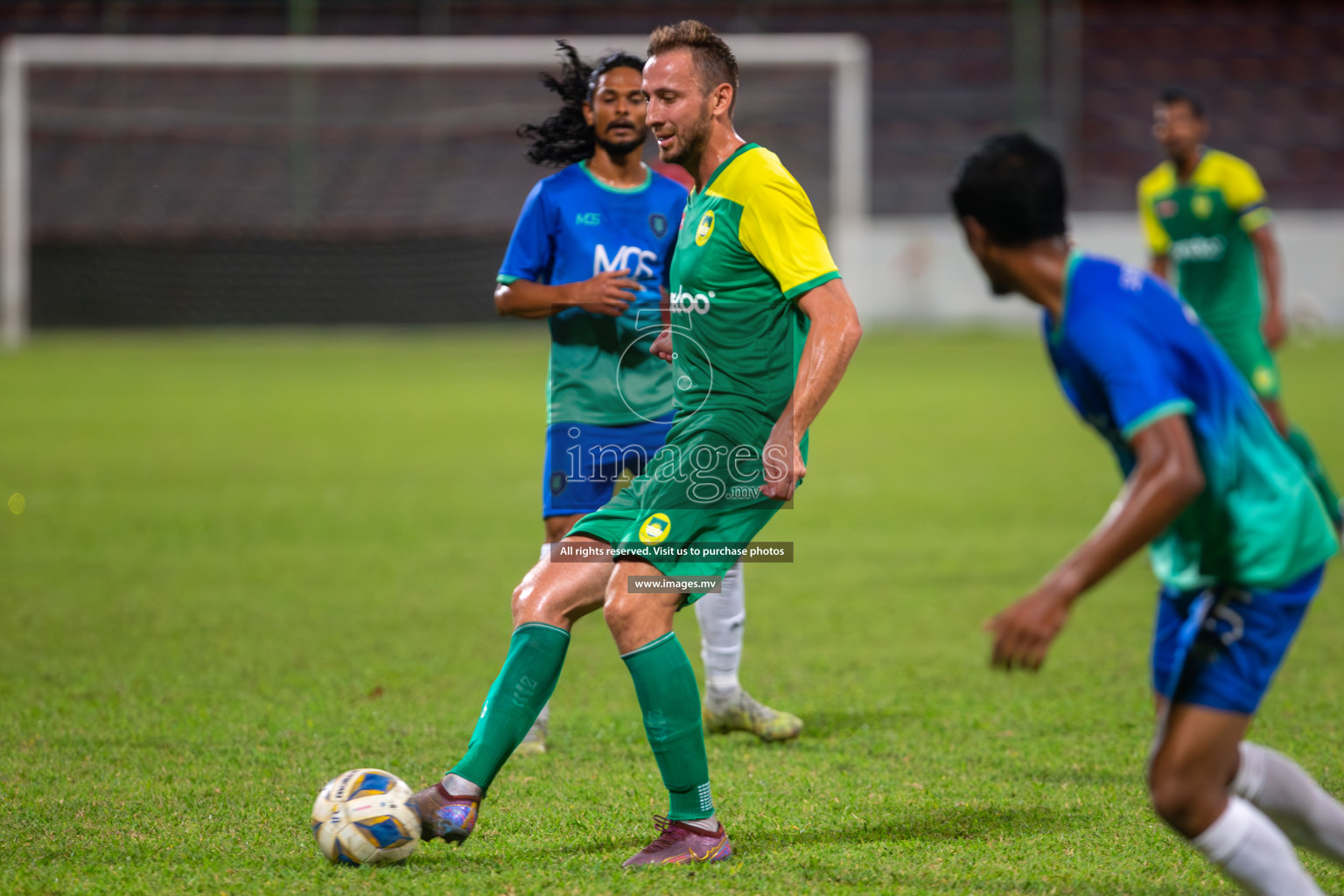 Dhivehi Premier League 2023 - Maziya Sports & Recreation vs Super United Sports, held in National Football Stadium, Male', Maldives  Photos: Mohamed Mahfooz Moosa/ Images.mv