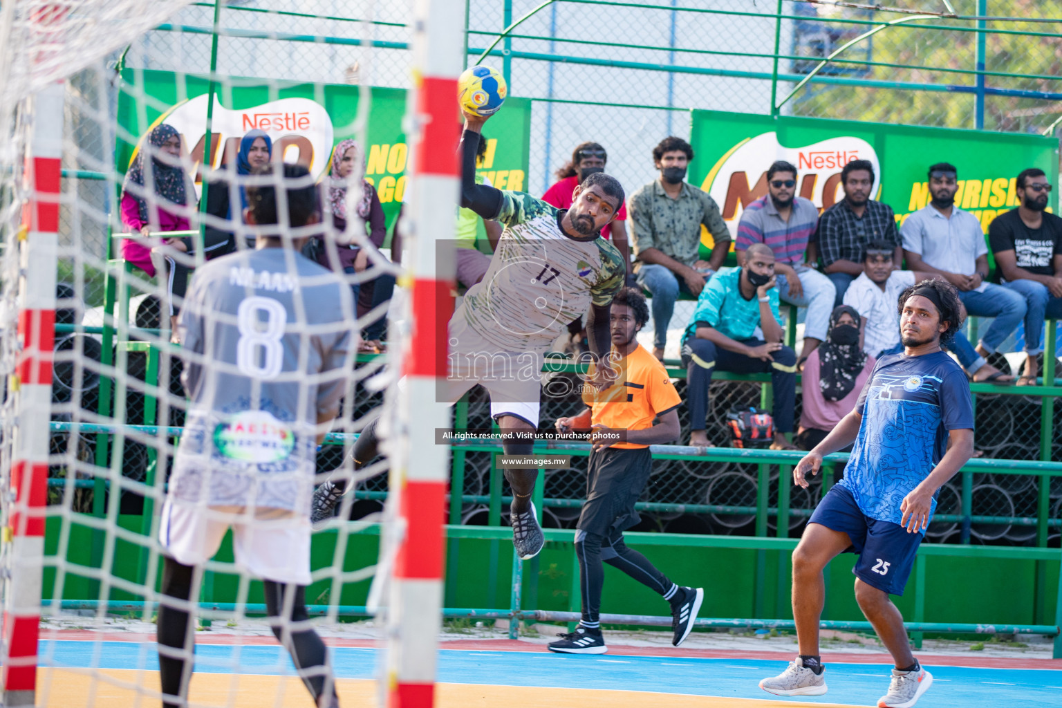 Milo 8th National Handball Tournament Day 4, 18th December 2021, at Handball Ground, Male', Maldives. Photos by Hassan Simah