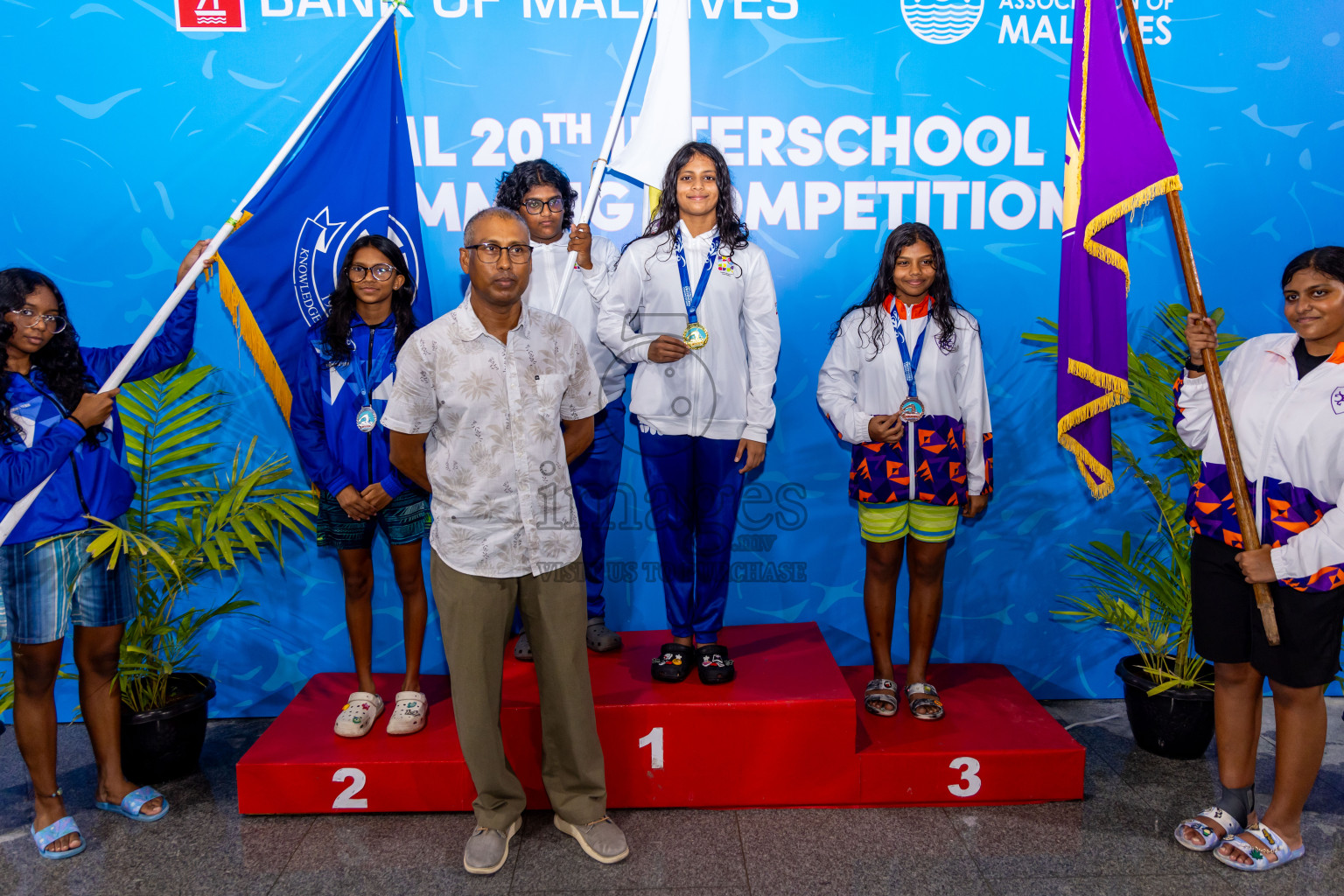 Day 5 of 20th Inter-school Swimming Competition 2024 held in Hulhumale', Maldives on Wednesday, 16th October 2024. Photos: Nausham Waheed / images.mv