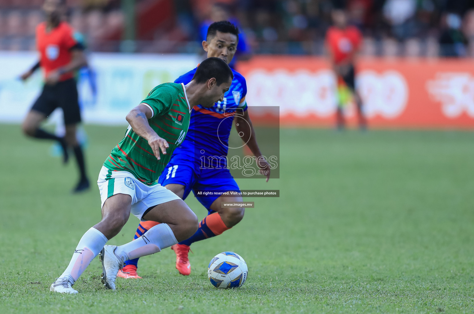 Bangladesh vs India in SAFF Championship 2021 held on 1st October 2021 in Galolhu National Stadium, Male', Maldives