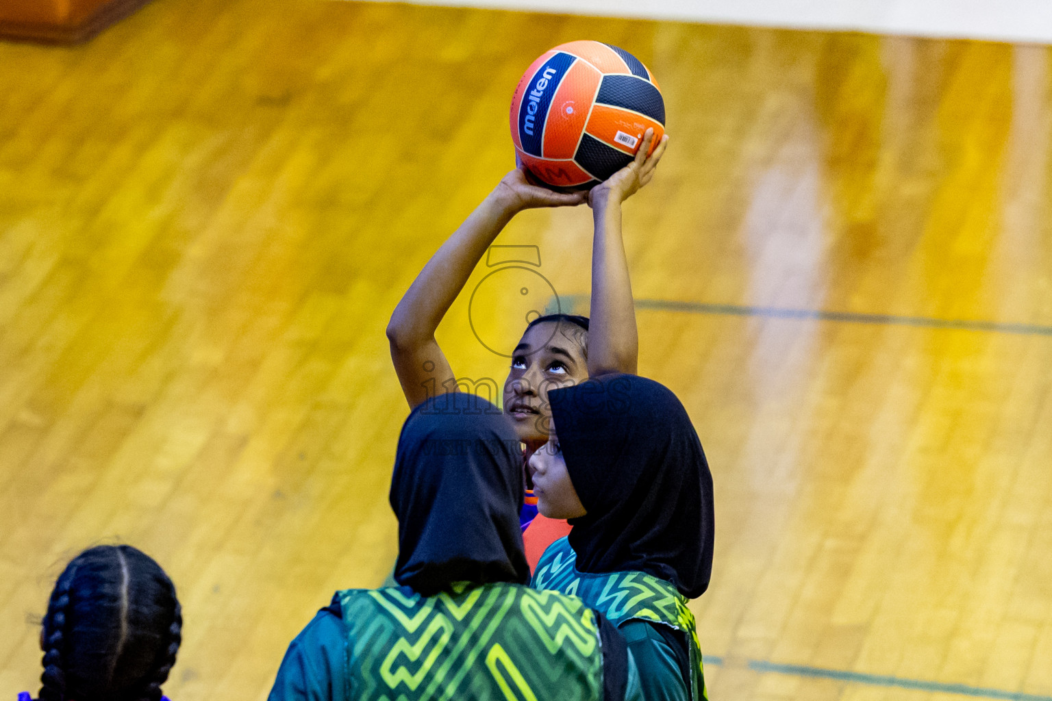 Day 4 of 25th Inter-School Netball Tournament was held in Social Center at Male', Maldives on Monday, 12th August 2024. Photos: Nausham Waheed / images.mv