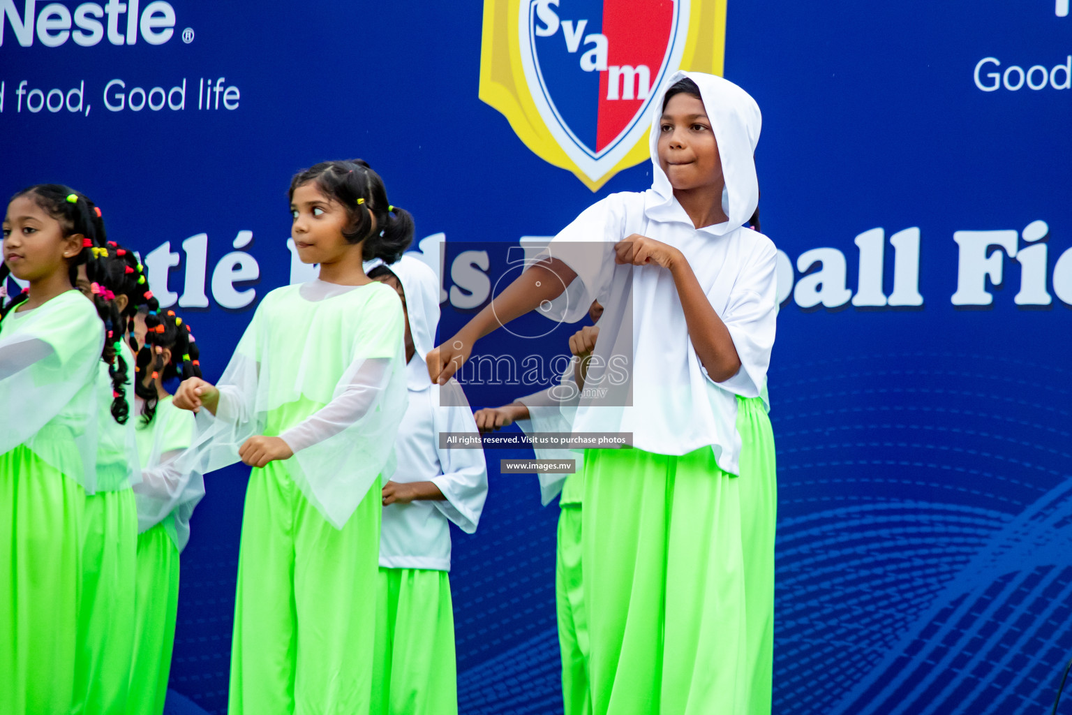 Draw Ceremony of Nestle' Kids Football Fiesta 2023 held in Artificial Beach, Male', Maldives on Saturday, 7th October 2023