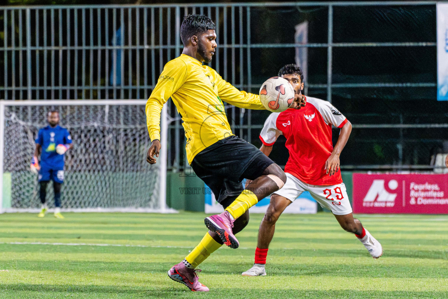 Kanmathi SC VS BEST in Day 4 - Fonadhoo Youth Futsal Challenge 2025 held in Fonadhoo Futsal Stadium, L. Fonadhoo, Maldives on Wednesday, 29th October 2025 Photos: Arif Rasheed / images.mv