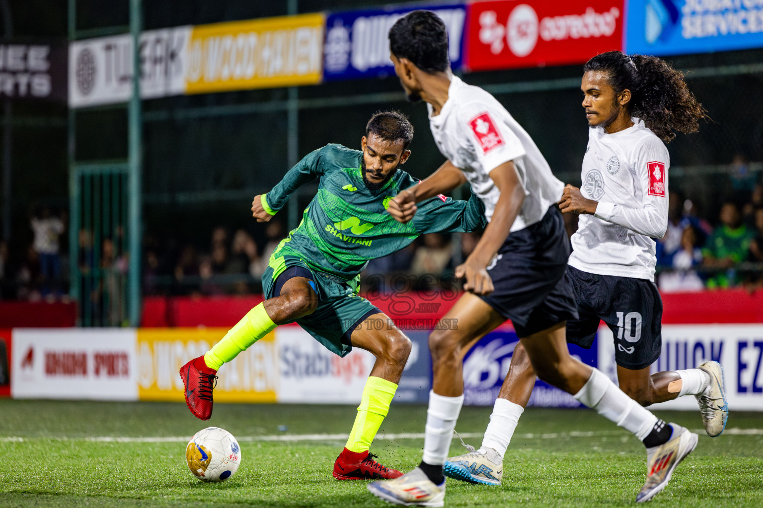 Thaa Omadhoo VS Thaa Kinbidhoo in Day 6 of Golden Futsal Challenge 2025 on Friday, 6th January 2025, in Hulhumale', Maldives Photos: Nausham Waheed / images.mv