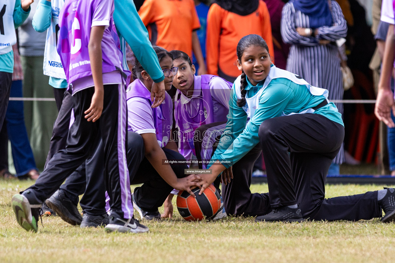 Day 2 of Nestle' Kids Netball Fiesta 2023 held in Henveyru Stadium, Male', Maldives on Thursday, 1st December 2023. Photos by Nausham Waheed / Images.mv