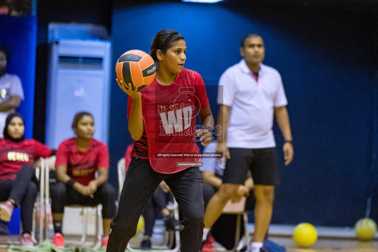 Lorenzo Sports Club vs Youth United Sports Club in the Milo National Netball Tournament 2022 on 20 July 2022, held in Social Center, Male', Maldives. Photographer: Hassan Simah / Images.mv