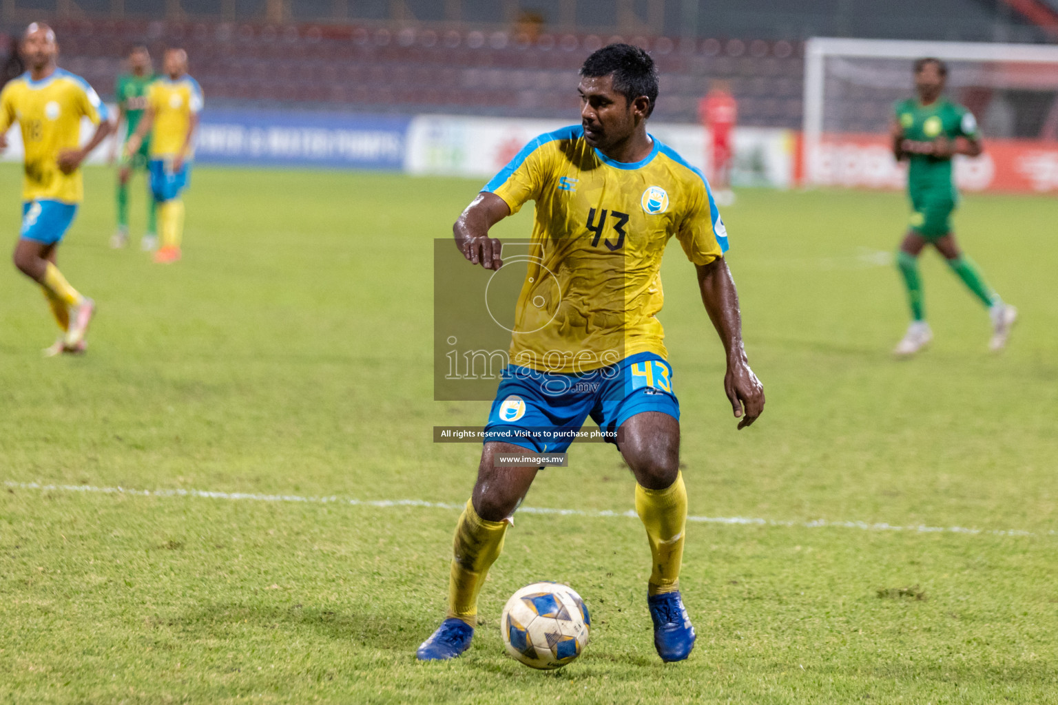 Club Valencia vs Maziya SRC in Ooredoo Dhivehi Premier League 2021/22 on 06 July 2022, held in National Football Stadium, Male', Maldives