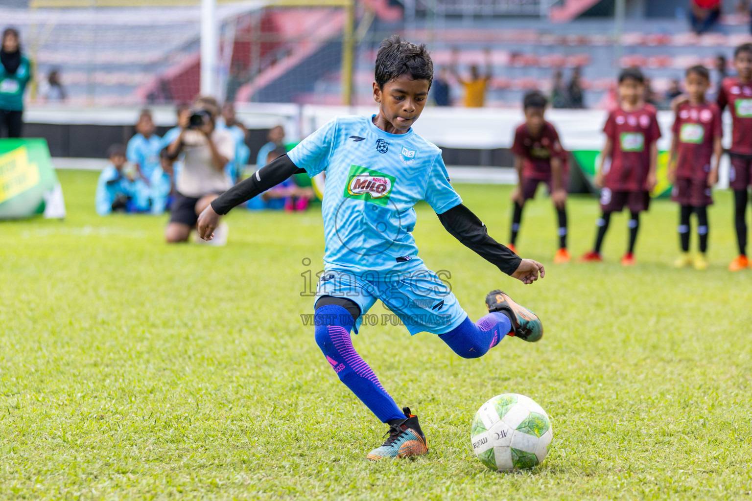 Day 2 of MILO Kids Football Fiesta was held at National Stadium in Male', Maldives on Saturday, 24th February 2024.