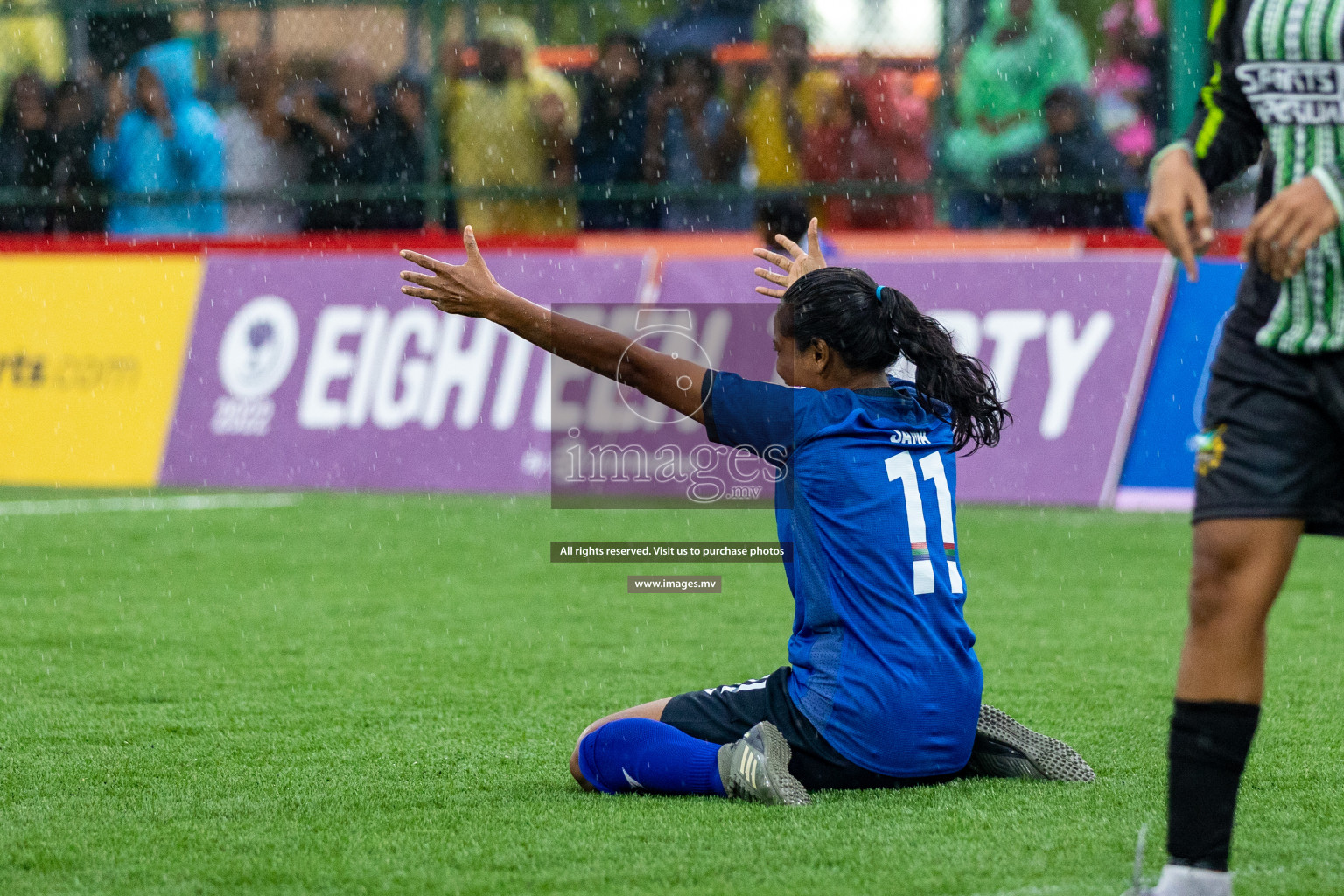 WAMCO vs Team Fenaka in Eighteen Thirty Women's Futsal Fiesta 2022 was held in Hulhumale', Maldives on Friday, 14th October 2022. Photos: Hassan Simah / images.mv