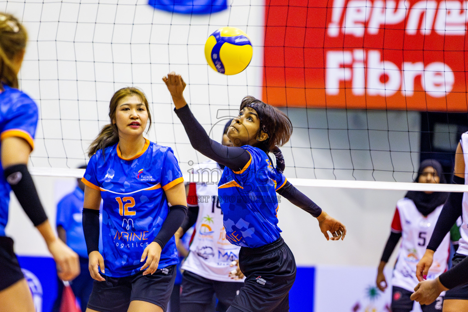 Huraa Community Club vs Flexor Sports Club in Semi Finals of Women's Division of VAM Cup 2025 held in Male', Maldives on Tuesday, 15th April 2025 at Social Center Indoor Hall Photos By: Nausham Waheed / images.mv