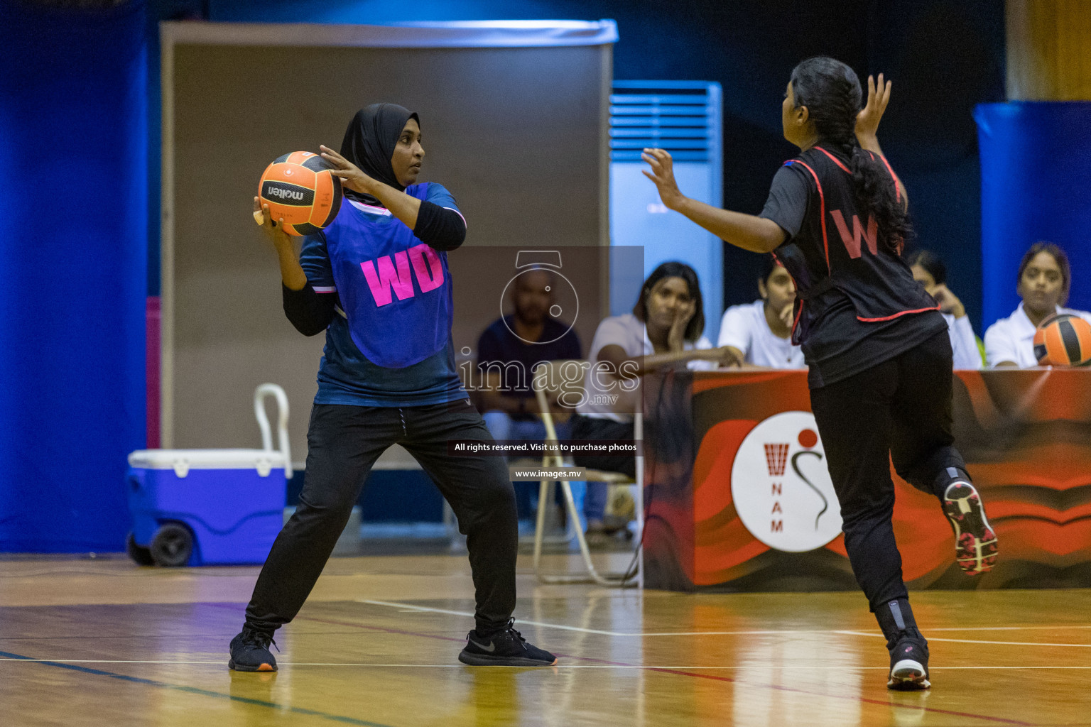 Xenith Sports Club vs Youth United Sports Club in the Milo National Netball Tournament 2022 on 18 July 2022, held in Social Center, Male', Maldives. Photographer: Shuu, Hassan Simah / Images.mv