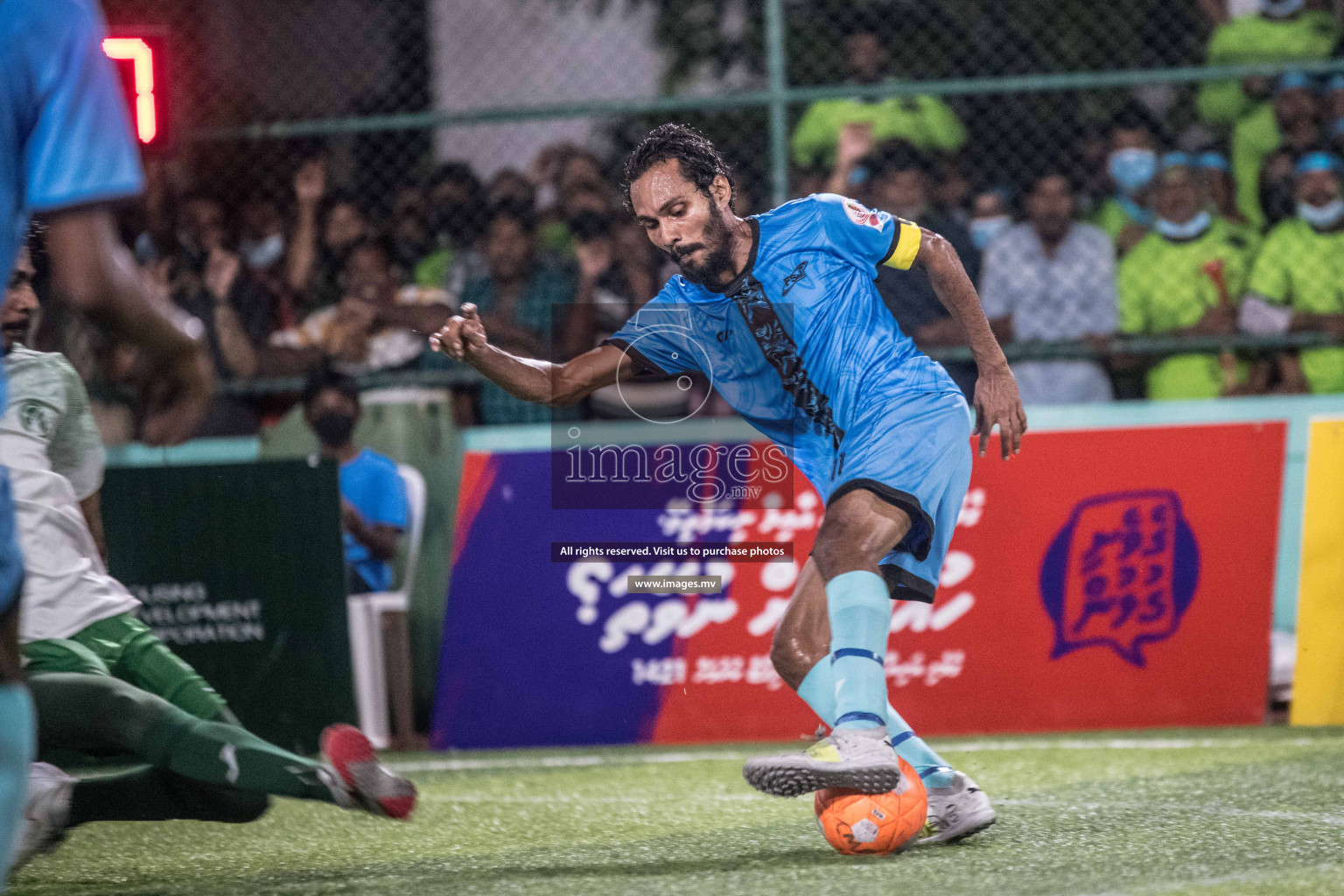 Team FSM vs Club HDC in the Quarter Finals of Club Maldives 2021 held at Hulhumale;, on 12th December 2021 Photos: Nausham Waheed