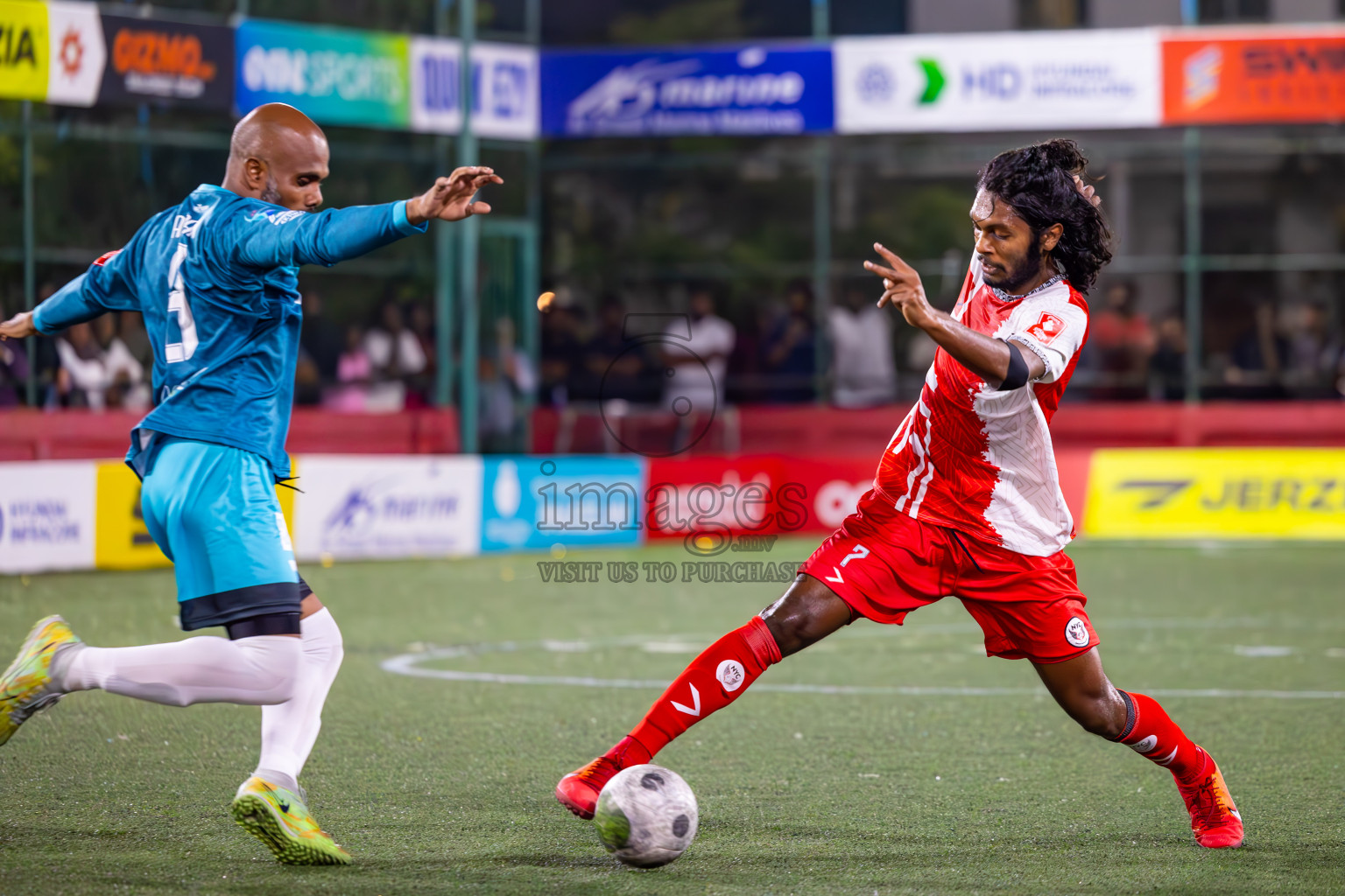 M Naalaafushi VS M Kolhufushi in Day 25 of Golden Futsal Challenge 2024 was held on Thursday , 8th February 2024 in Hulhumale', Maldives
Photos: Ismail Thoriq / images.mv