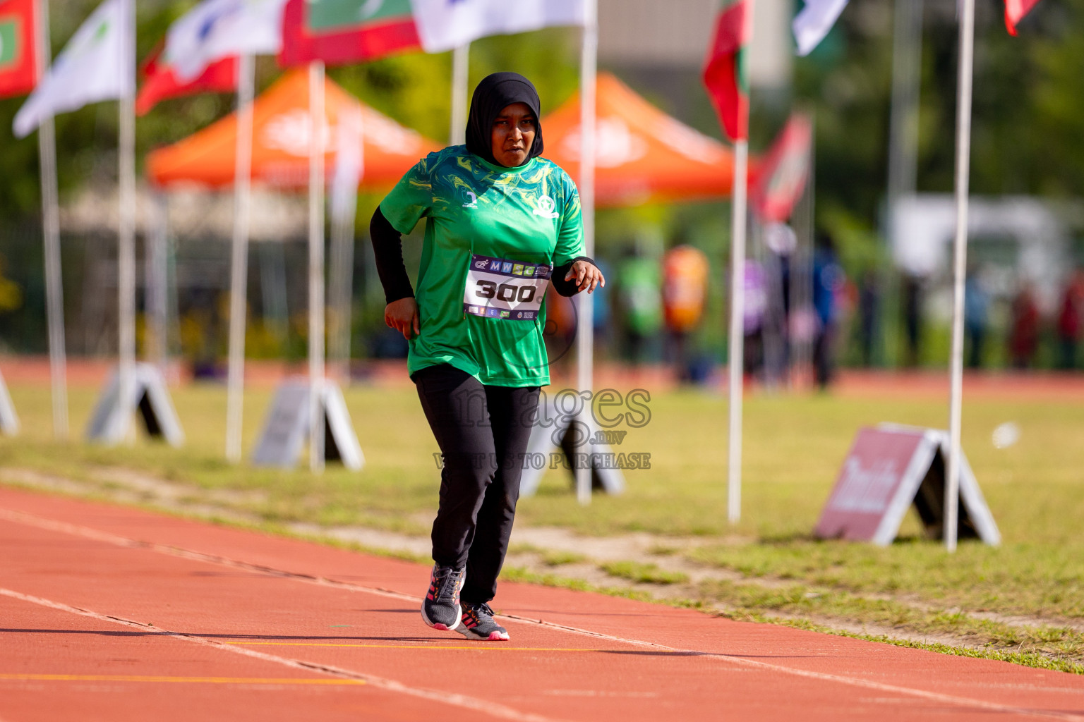 Day 3 of MWSC Interschool Athletics Championships 2024 held in Hulhumale Running Track, Hulhumale, Maldives on Monday, 11th November 2024. 
Photos by: Hassan Simah / Images.mv