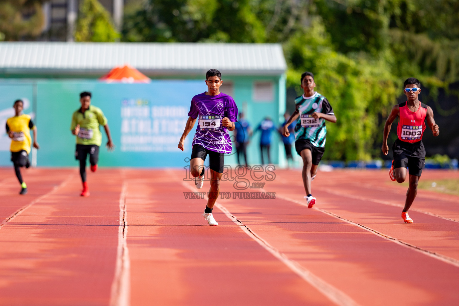 Day 3 of MWSC Interschool Athletics Championships 2024 held in Hulhumale Running Track, Hulhumale, Maldives on Monday, 11th November 2024. 
Photos by: Hassan Simah / Images.mv