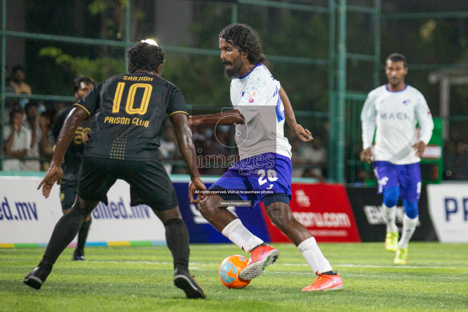 Prison Club vs MACL in the Quarter Finals of Club Maldives 2021 held at Hulhumale;, on 12th December 2021 Photos: Nasam / images.mv