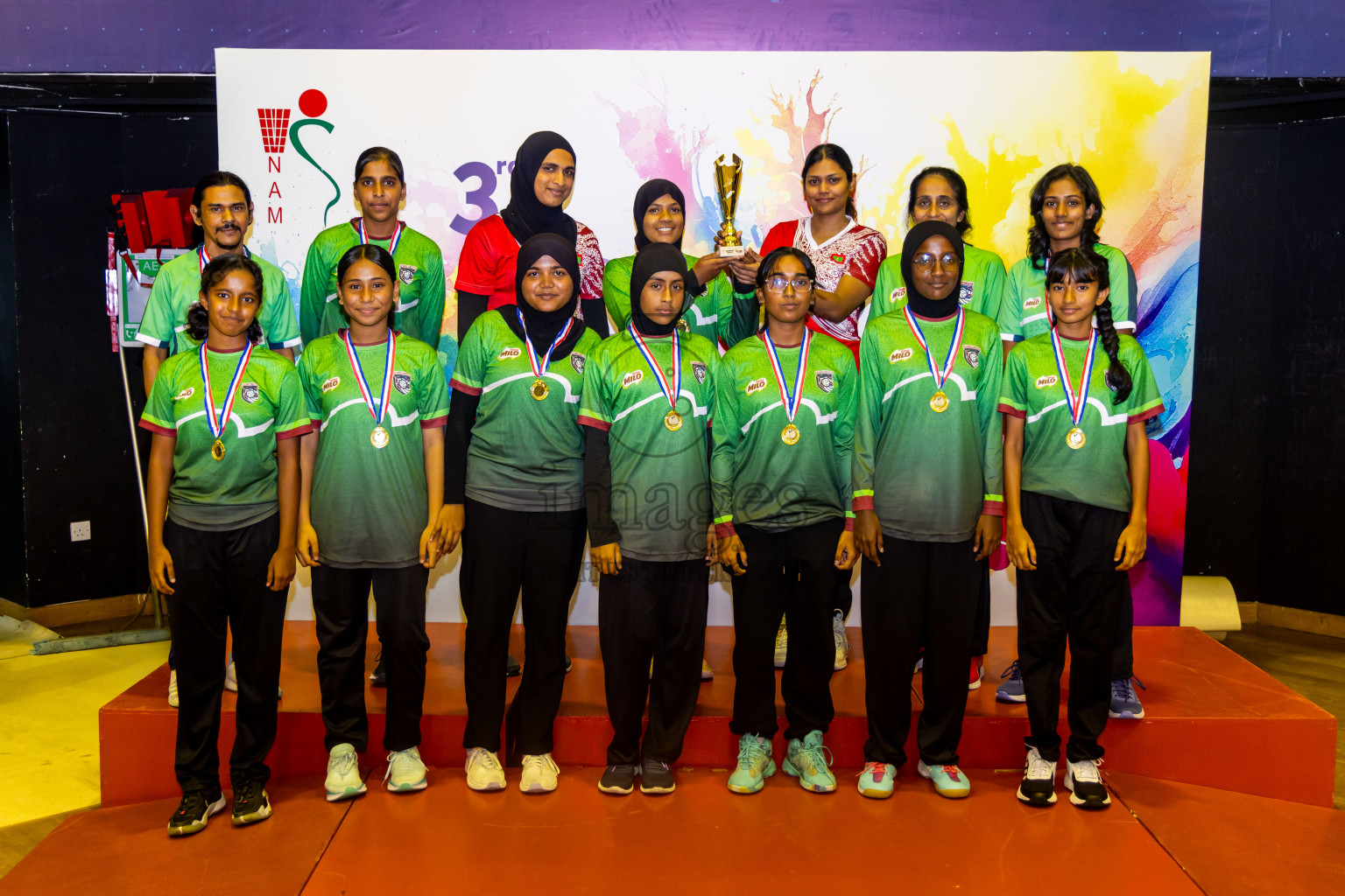 Closing ceremony of 3rd Netball Junior Championship, held at Social Center on Saturday, 25th January 2025 . Photos: Nausham Waheed / images.mv