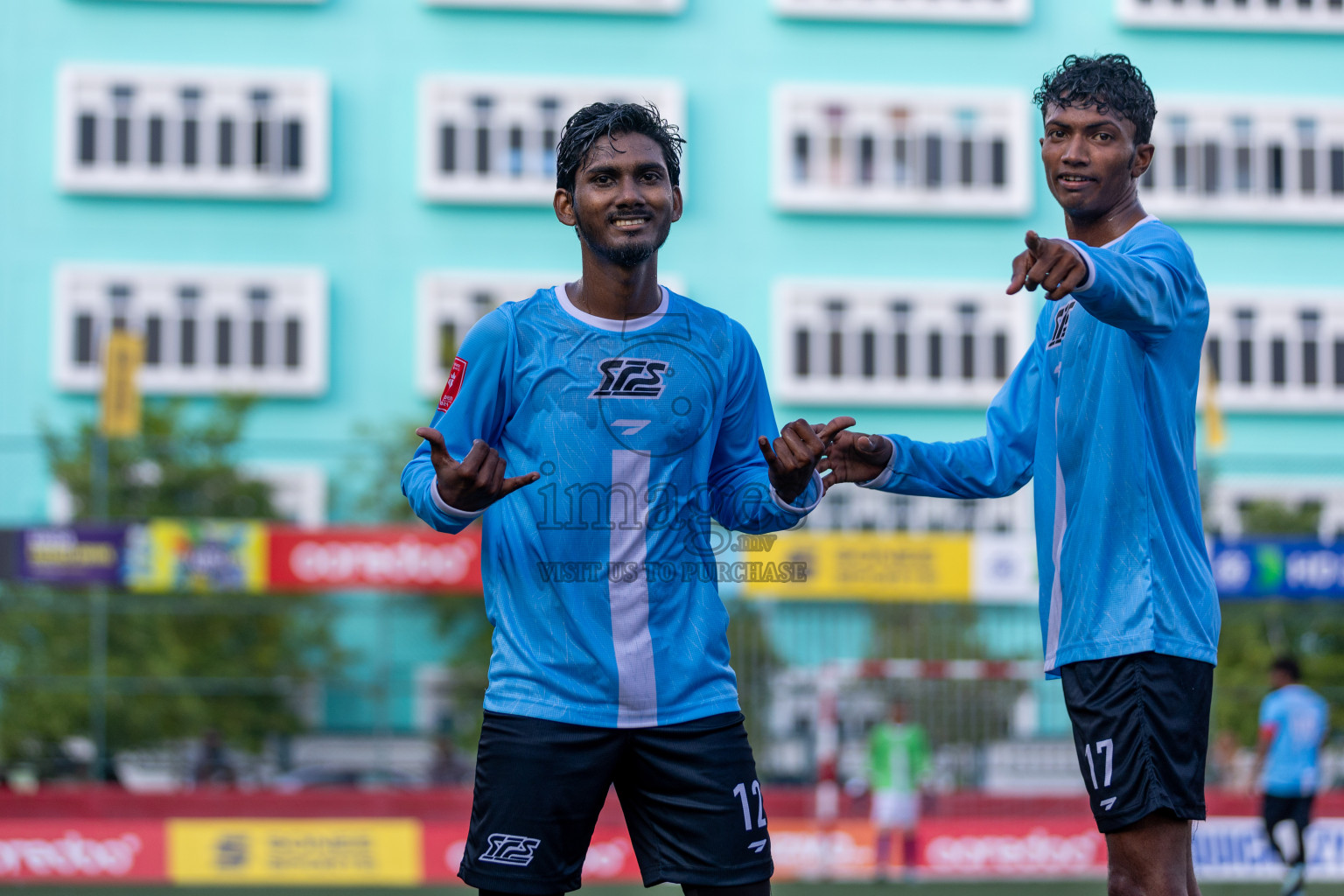 F Nilandhoo vs F Feeali in Day 20 of Golden Futsal Challenge 2024 was held on Saturday , 3rd February 2024 in Hulhumale', Maldives Photos: Nausham Waheed / images.mv