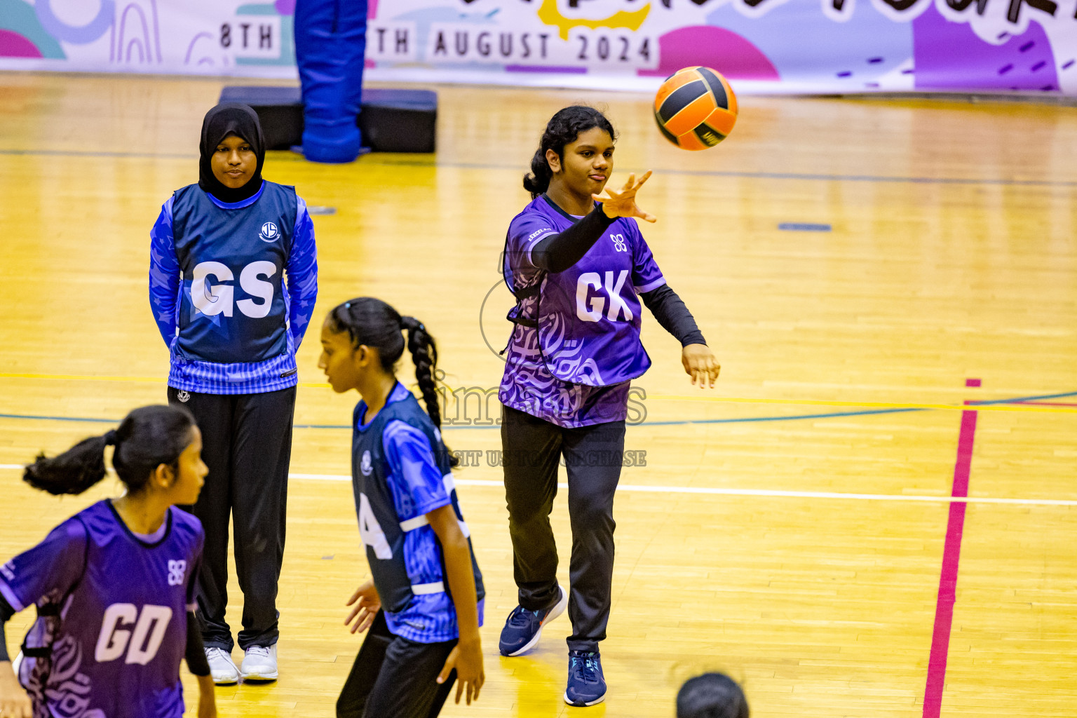 Day 7 of 25th Inter-School Netball Tournament was held in Social Center at Male', Maldives on Saturday, 17th August 2024. Photos: Nausham Waheed / images.mv