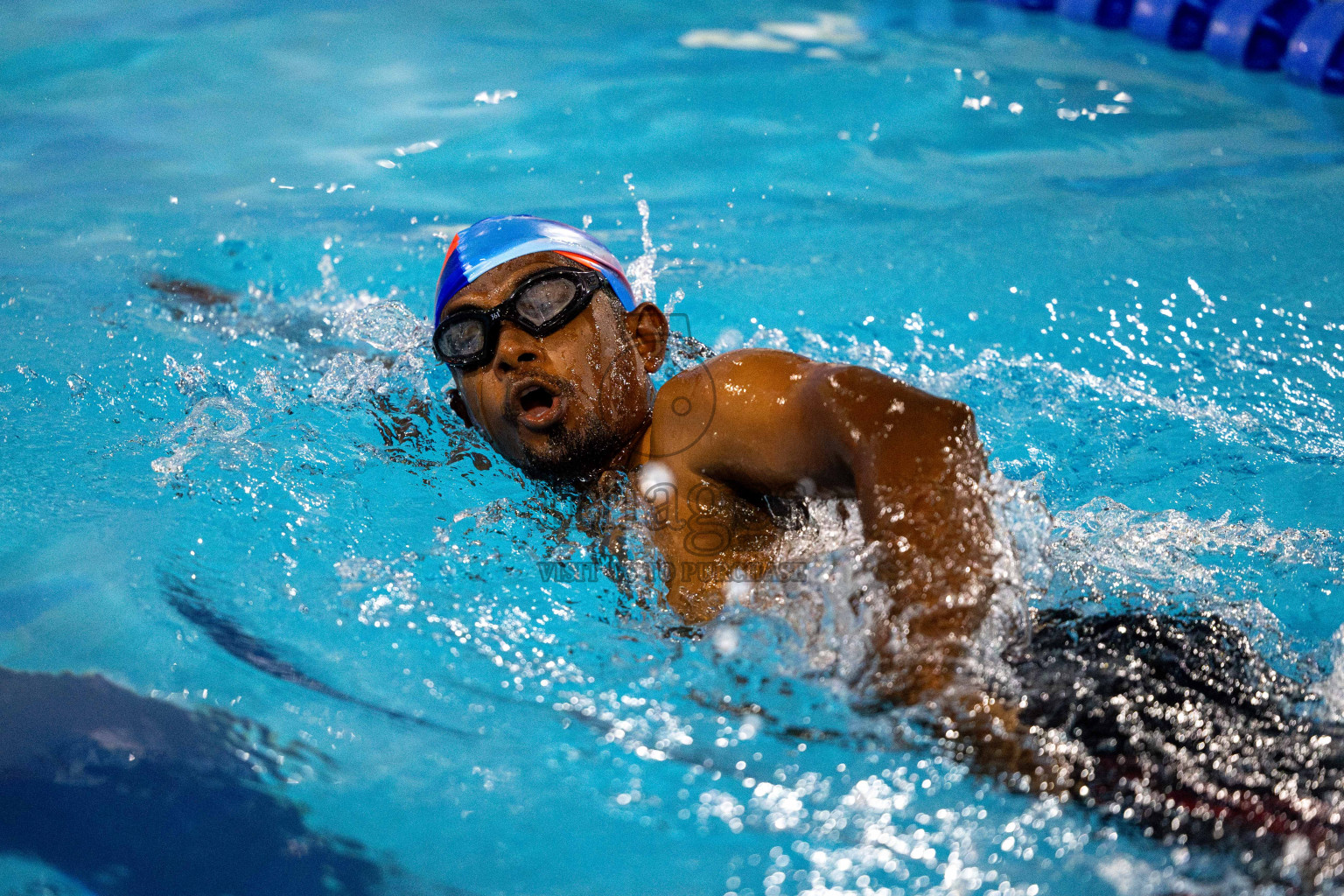 Day 6 of National Swimming Competition 2024 held in Hulhumale', Maldives on Wednesday, 18th December 2024. Photos: Mohamed Mahfooz Moosa / images.mv