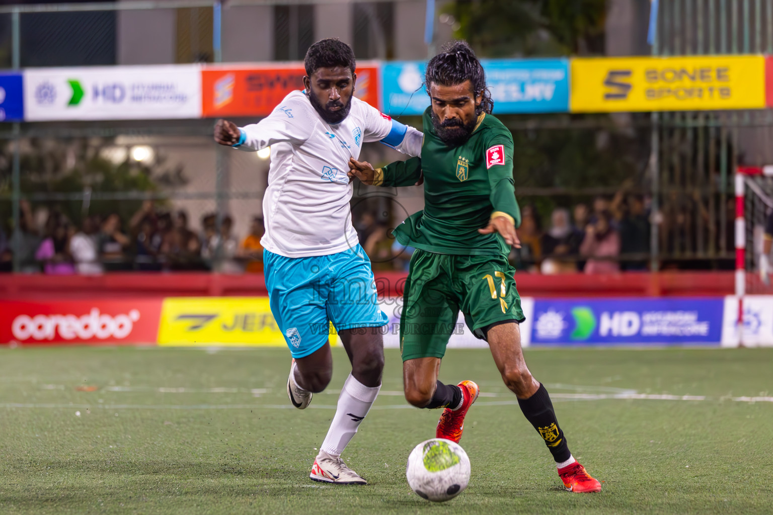 Th Thimarafushi vs Th Guraidhoo in Day 20 of Golden Futsal Challenge 2024 was held on Saturday , 3rd February 2024 in Hulhumale', Maldives Photos: Ismail Thoriq / images.mv