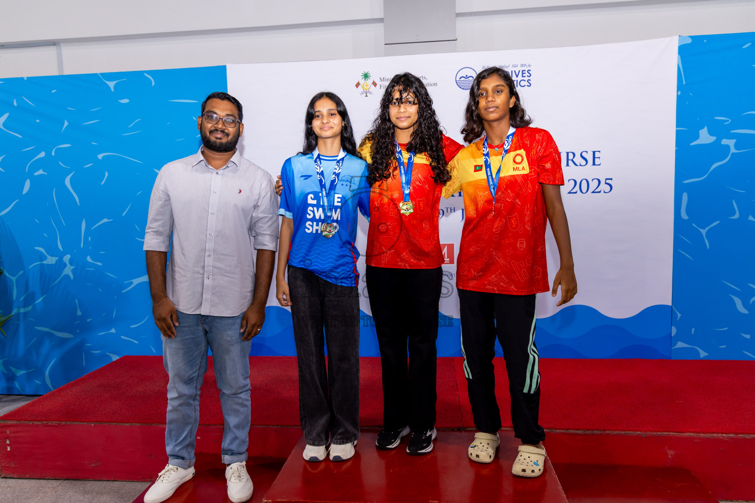 Closing Ceremony of 1st National Short Course Swimming Competition held in Hulhumale', Maldives on Thursday, 19th June 2025. Photos: Nausham Waheed / images.mv