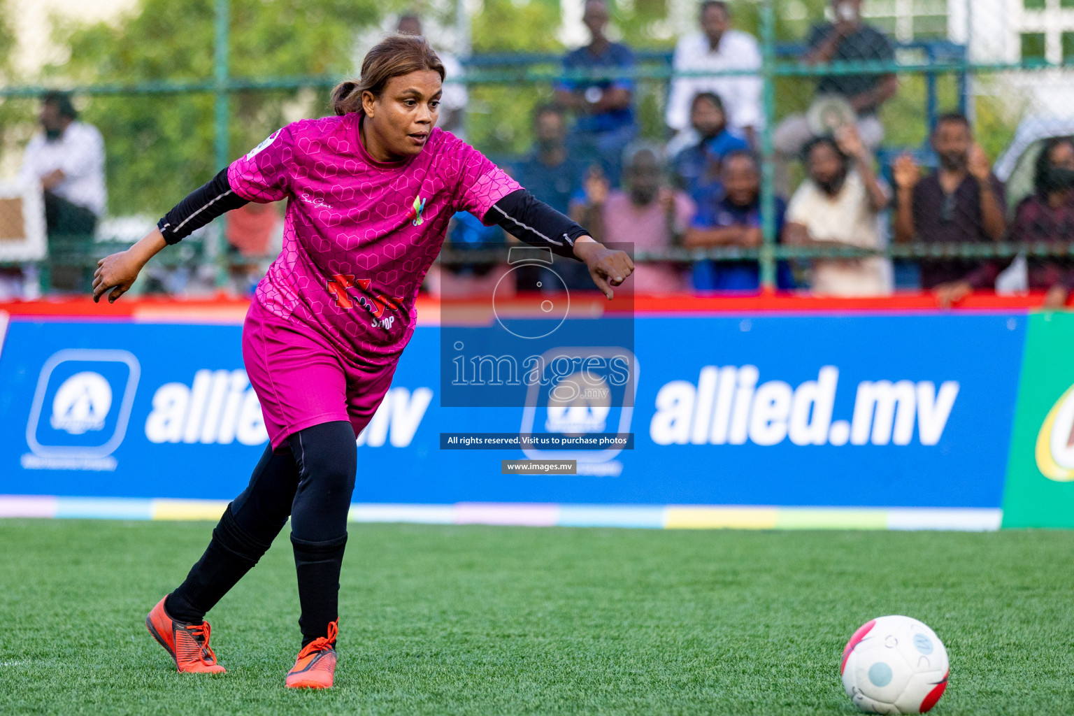 Team Fenaka vs Club MYS in Eighteen Thirty Women's Futsal Fiesta 2022 was held in Hulhumale', Maldives on Monday, 17th October 2022. Photos: Mohamed Mahfooz Moosa / images.mv