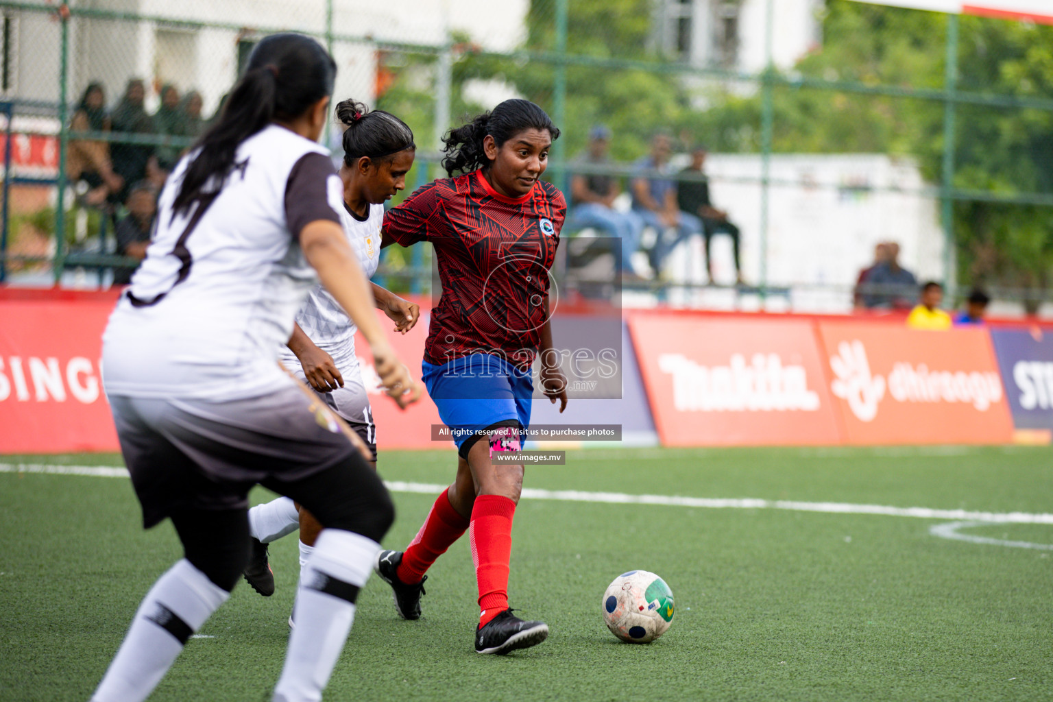 Fenaka vs Police in Eighteen Thirty 2023 held in Hulhumale, Maldives, on Sunday, 03 August 2023. 
Photos: Hassan Simah / images.mv