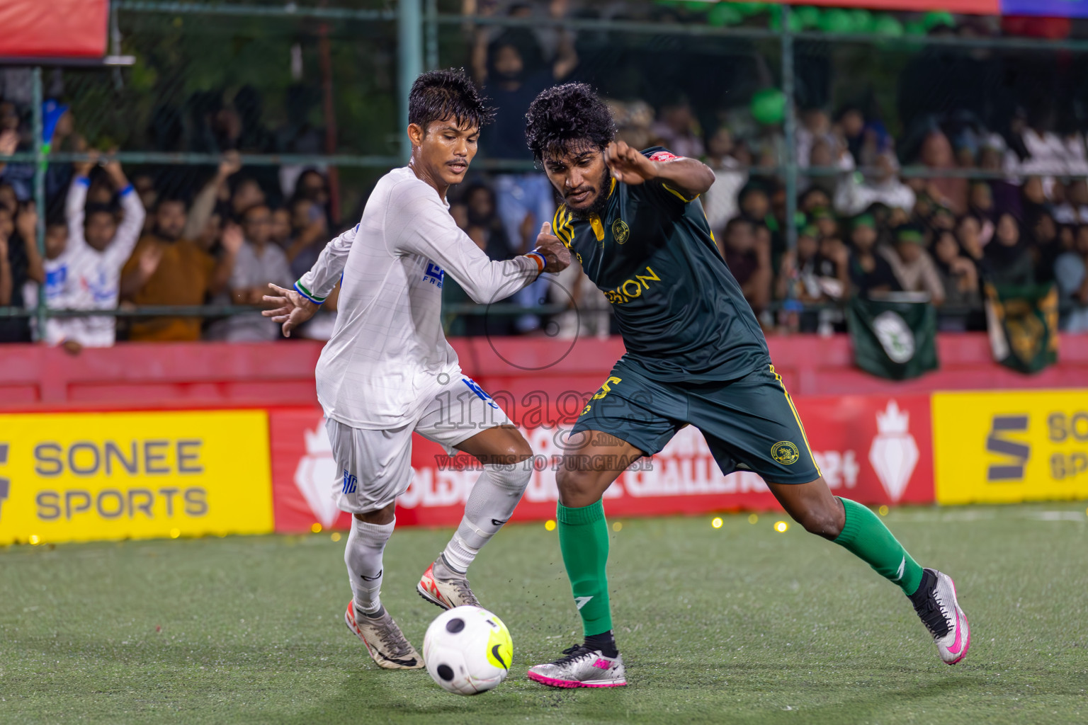 Dhanimagu vs S Hthadhoo in Zone  Final on Day 389 of Golden Futsal Challenge 2024 which was held on Saturday, 24th February 2024, in Hulhumale', Maldives Photos: Ismail Thoriq / images.mv