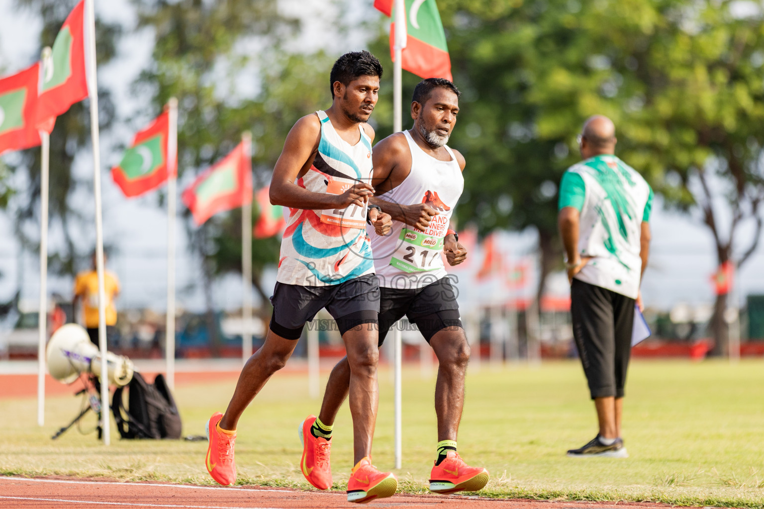 Day 1 of National Athletics Championship 2025 was held at Ekuveni Running Ground in Male', Maldives on Thursday, 14th August 2025. Photos: Areef Adam / images.mv