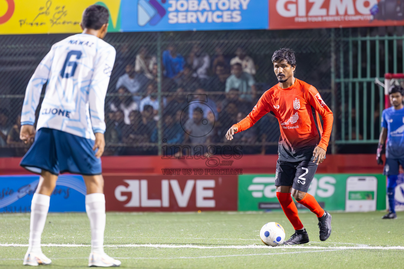 L Gan vs L Maabaidhoo in Day 14 of Golden Futsal Challenge 2025 was held on Saturday, 18th January 2025, in Hulhumale', Maldives. Photos: Ismail Thoriq / images.mv