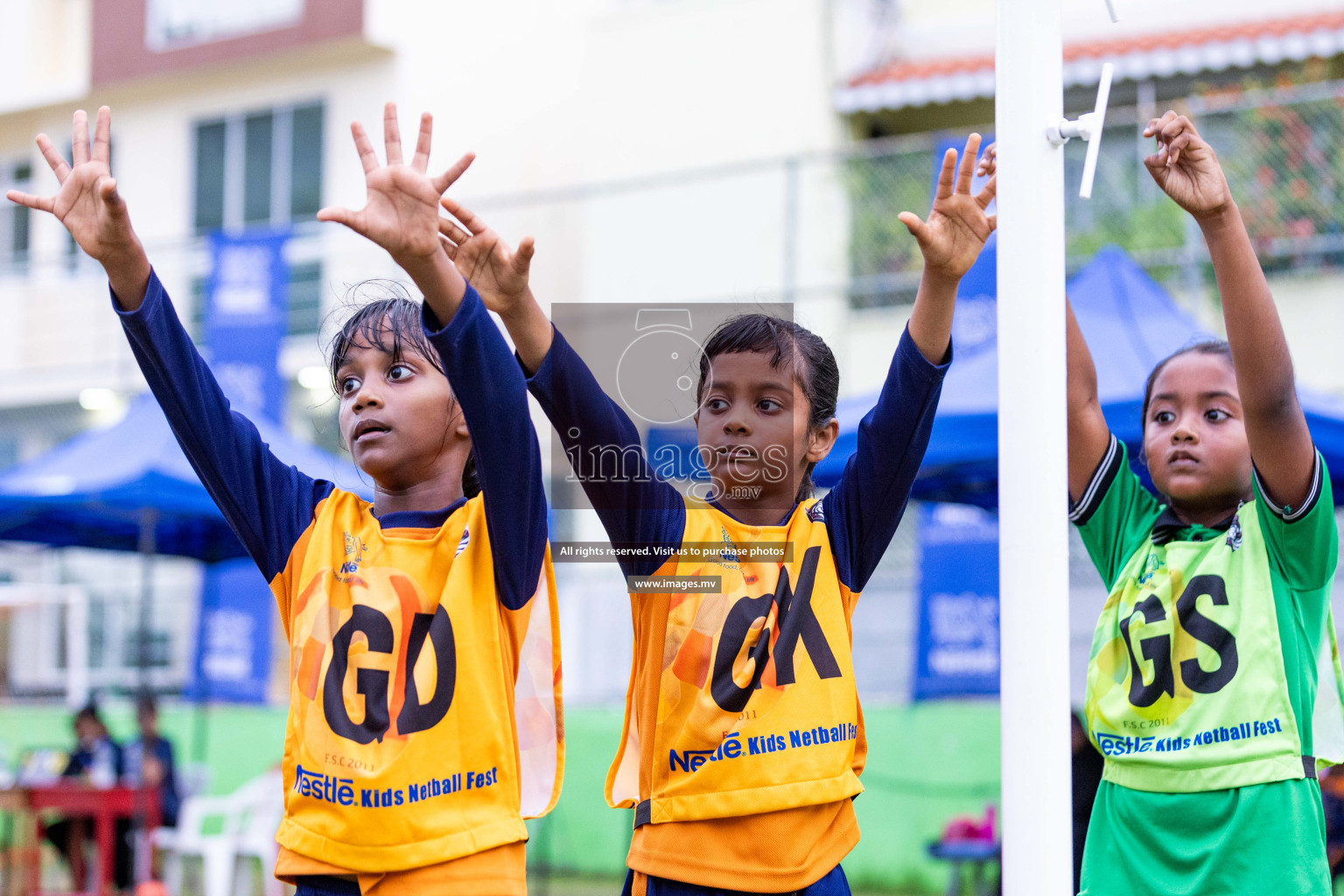 Day 2 of Nestle' Kids Netball Fiesta 2023 held in Henveyru Stadium, Male', Maldives on Thursday, 1st December 2023. Photos by Nausham Waheed / Images.mv