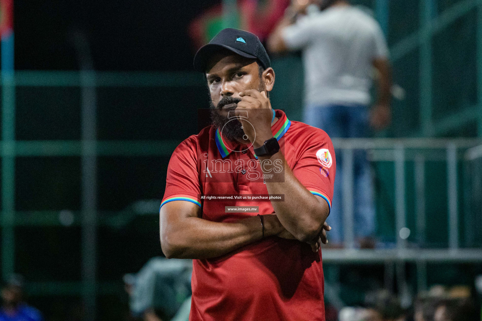 STO RC Vs Team Fenaka in the Quarter Finals of Club Maldives 2021 held in Hulhumale, Maldives on 13 December 2021. Photos: Shu Abdul Sattar / images.mv