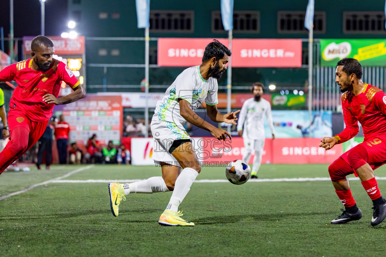 Maldivian vs Club WAMCO in Quarter Finals of Club Maldives Cup 2024 held in Rehendi Futsal Ground, Hulhumale', Maldives on Wednesday, 9th October 2024. Photos: Nausham Waheed / images.mv