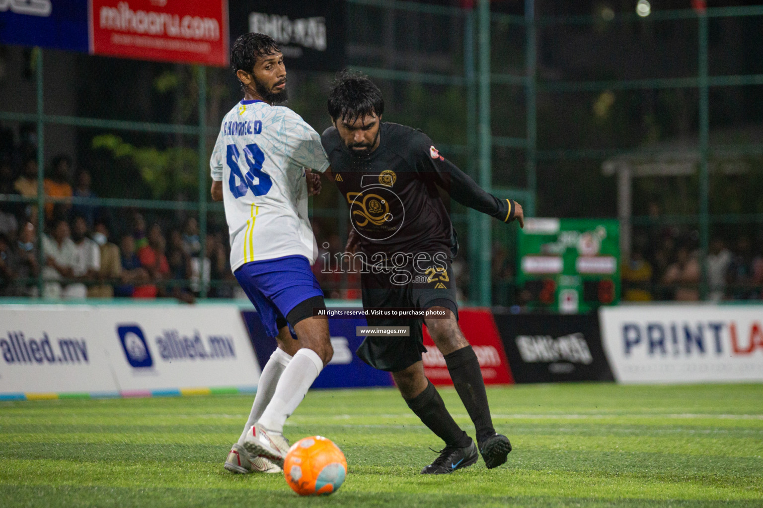 Prison Club vs MACL in the Quarter Finals of Club Maldives 2021 held at Hulhumale;, on 12th December 2021 Photos: Nasam / images.mv