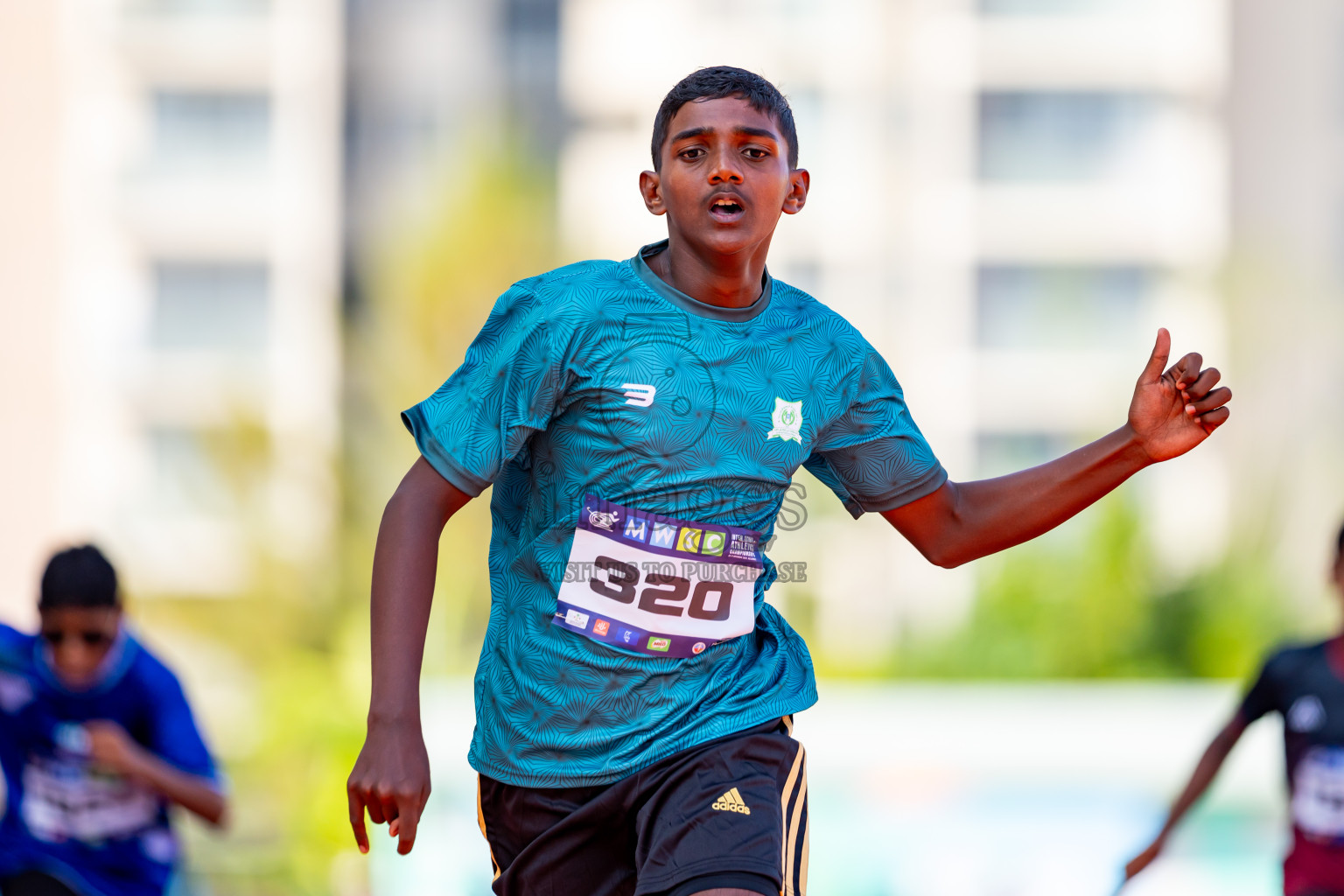 Day 4 of MWSC Interschool Athletics Championships 2024 held in Hulhumale Running Track, Hulhumale, Maldives on Tuesday, 12th November 2024. Photos by: Nausham Waheed / Images.mv