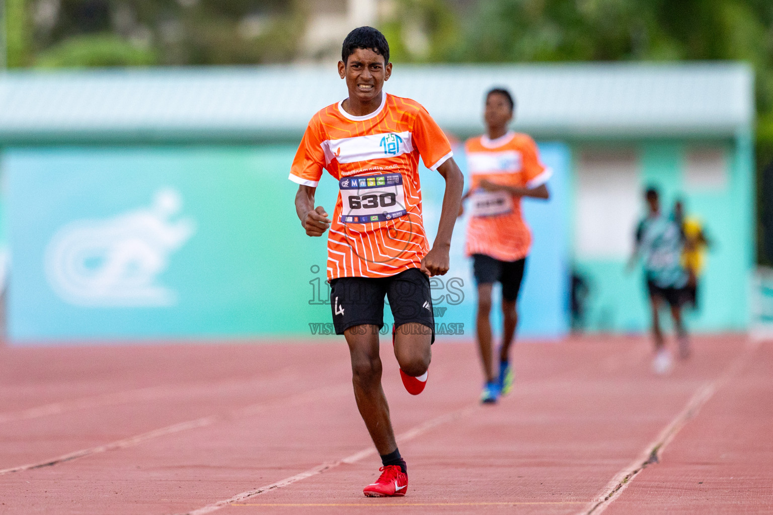 Day 1 of MWSC Interschool Athletics Championships 2024 held in Hulhumale Running Track, Hulhumale, Maldives on Saturday, 9th November 2024. Photos by: Ismail Thoriq / Images.mv