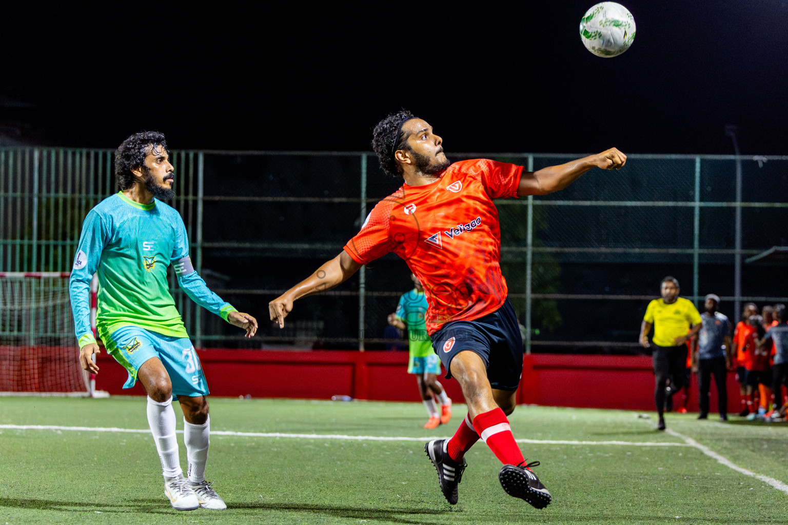 WAMCO vs Veliga in Day 10 of Office League 2025 was held on Friday, 25th April 2025 in Hulhumale', Maldives. Photos: Nausham Waheed / images.mv