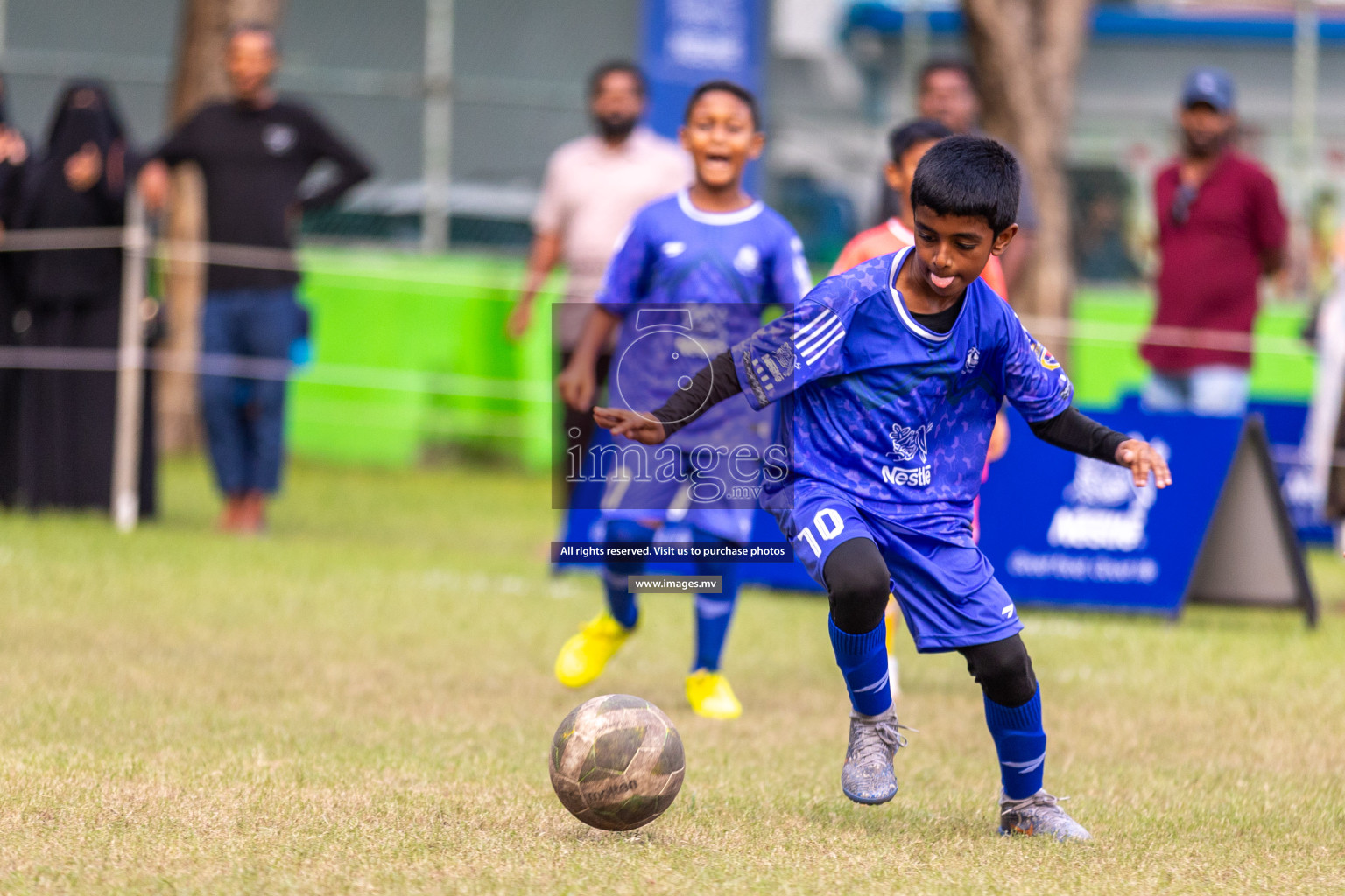 Day 2 of Nestle kids football fiesta, held in Henveyru Football Stadium, Male', Maldives on Thursday, 12th October 2023 Photos: Ismail Thoriq / Images.mv